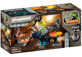Акция на Конструктор Playmobil Dino rise Трицератопс: Битва Легендарних каменів (70627) от Будинок іграшок