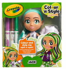 Акция на Набор для творчества Crayola Colour n Style Джейд (918937.005) от Будинок іграшок