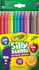 Акция на Набор карандашей Crayola Silly Scents Твист с ароматом 12 шт (256357.024) от Будинок іграшок