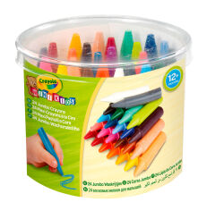 Акция на Набір воскової крейди Crayola Mini kids для малюків 24 шт (256243.112) от Будинок іграшок