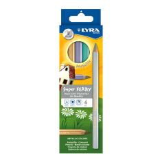 Акция на Карандаши цветные Fila Lyra Super ferby metallic макси 6 цветов (L3721062) от Будинок іграшок