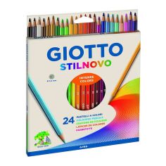Акция на Карандаши цветные Fila Giotto Stilnovo 24 цвета (25660000) от Будинок іграшок