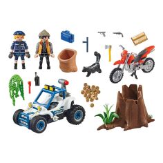 Акция на Набор Playmobil City Action Полицейский внедорожник с похитителем драгоценностей (70570) от Будинок іграшок