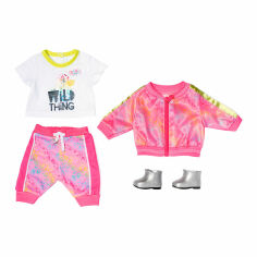 Акция на Набор одежды для куклы Baby Born Трендовый розовый костюм (828335) от Будинок іграшок