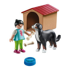 Акция на Конструктор Playmobil Country Дівчина і собака з будкою (70136) от Будинок іграшок