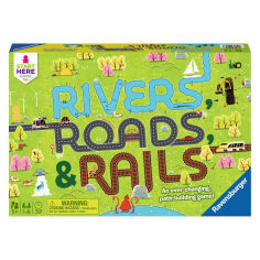 Акция на Настільна гра Ravensburger Річки, дороги та рейки (22053) от Будинок іграшок