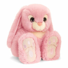 Акция на Мягкая игрушка Keel toys Сидящий кролик розовый 25 см (SR2518/2) от Будинок іграшок