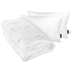 Акція на Набор антиаллергенный из одеяла и 2 подушек Basic Platinum Sonex 200х220 см від Podushka