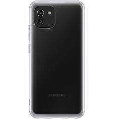 Акция на Чехол Samsung для Galaxy A03 Soft Clear Cover Transparent (EF-QA035TTEGRU) от MOYO