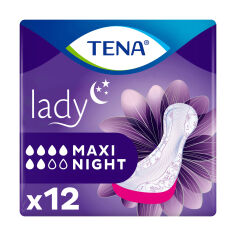 Акция на Урологічні прокладки жіночі TENA Lady Maxi Night, 12 шт от Eva
