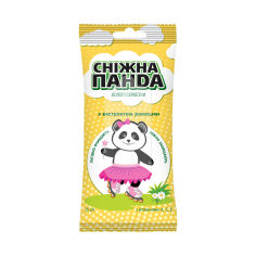 Акция на Дитячі вологі серветки Snow Panda Kids з вітамінами А, С, Е, 15 шт от Eva