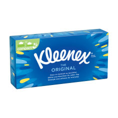 Акція на Косметичні серветки Kleenex Original 3-шарові, в коробці, 70 шт від Eva
