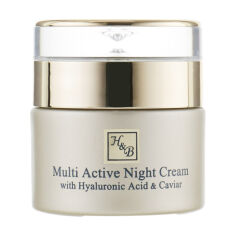 Акція на Мультиактивний нічний крем для обличчя Health And Beauty Multi Active Night Cream з гіалуроновою кислотою, 50 мл від Eva