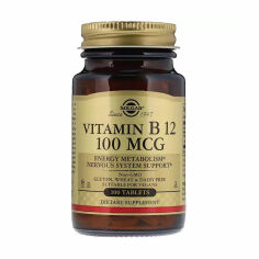 Акция на Вітамін B12 Solgar Vitamin B12, 100 мкг, 100 таблеток от Eva