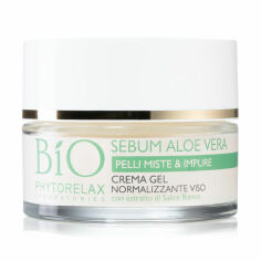 Акция на Збалансований крем-гель для обличчя Phytorelax Laboratories Bio Sebum Aloe Vera, 50 мл от Eva