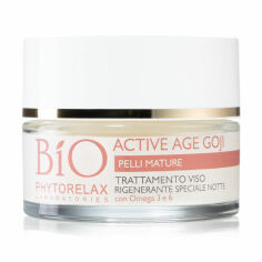 Акция на Нічний крем для обличчя Phytorelax Laboratories Active Age Goji Face Treatment Regenerative Night Special Goji, Omega 3, 6 Відновлення, 50 мл от Eva