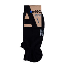 Акція на Шкарпетки чоловічі AmiGO Training F07, чорні сітка, розмір 27 від Eva