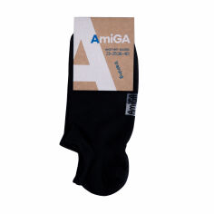 Акція на Шкарпетки жіночі AmiGA Training укорочені, сітка, чорні, розмір 23-25 від Eva