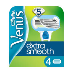 Акция на Змінні картриджі для гоління Gillette Venus Extra Smooth Embrace жіночі, 4 шт от Eva