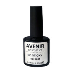 Акція на Топове покриття для нігтів Avenir Cosmetics No Sticky Top Coat без липкого шару, 10 мл від Eva
