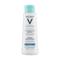Акція на Міцелярне молочко для обличчя та очей Vichy Purete Thermale Mineral Micellar Milk для сухої шкіри, 200 мл від Eva