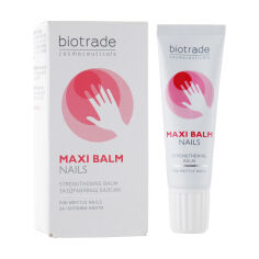 Акция на Бальзам для нігтів і кутикули Biotrade Maxi Balm Nails для зміцнення і пом'якшення, з вітамінами A, E і ланоліном, 15 мл от Eva
