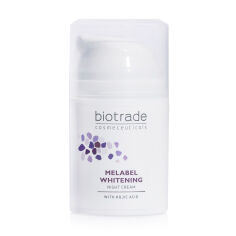 Акція на Нічний відбілювальний крем для обличчя Biotrade Melabel Whitening Night Cream, для шкіри з гіперпігментацією, 50 мл від Eva