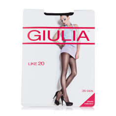 Акция на Колготки жіночі Giulia Like класичні, з шортиками, 20 DEN, Nero, розмір 5 от Eva