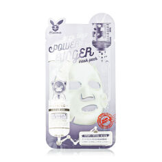 Акція на Тканинна маска для обличчя Elizavecca Milky Piggy Cyborg Milk Deep Power Ring Mask Pack з молочними протеїнами, 23 мл від Eva