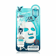 Акція на Зволожувальна тканинна маска для обличчя Elizavecca Milky Piggy Cyborg Aqua Deep Power Ringer Mask Pack з гіалуроновою кислотою, 23 мл від Eva