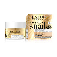 Акція на Інтенсивний крем-концентрат для обличчя Eveline Cosmetics Royal Snail 40+  проти зморшок, 50 мл від Eva