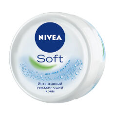 Акція на Інтенсивний зволожувальний крем NIVEA Soft для обличчя, рук та тіла, з олією жожоба та вітаміном Е, 100 мл від Eva