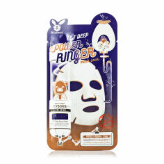 Акція на Тканинна маска для обличчя Elizavecca Milky Piggy Cyborg EGF Deep Power Ringer Mask Pack для активної регенерації епідермісу, 23 мл від Eva