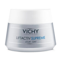 Акция на Крем для пружності шкіри обличчя Vichy Liftactiv Supreme, проти зморщок, для сухої шкіри, 50 мл от Eva