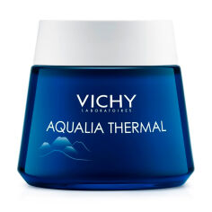 Акция на Нічний крем-гель для обличчя Vichy Aqualia Thermal Night SPA для глибокого зволоження шкіри, 75 мл от Eva