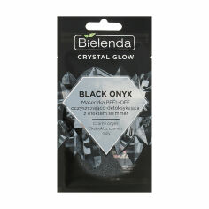 Акція на Очищувальна маска для обличчя Bielenda Crystal Glow Black Onyx Peel-off Mask з ефектом детоксикації та мерехтіння, 8 г від Eva