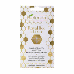 Акція на Живильна маска для обличчя Bielenda Royal Bee Elixir проти зморшок, для сухої, зрілої та чутливої шкіри, 8 г від Eva