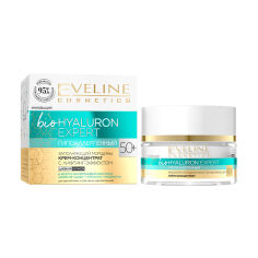 Акция на Гіпоалергенний мультипоживний відновлювальний денний і нічний крем-концентрат для обличчя Eveline Cosmetics BioHyaluron Expert 60+, 50 мл от Eva