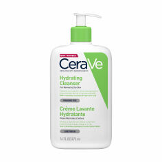 Акція на Очищувальна зволожувальна емульсія CeraVe Hydrating Cleanser для нормальної та сухої шкіри обличчя та тіла, 473 мл від Eva