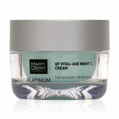 Акция на Нічний крем для обличчя, шиї, зони декольте MartiDerm Platinum Gf Vital-Age Night Cream, 50 мл от Eva