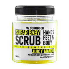 Акція на Цукровий скраб для тіла Mr.Scrubber Sugar baby Mellow Mango для всіх типів шкіри, 300 г від Eva