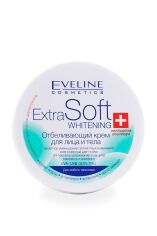 Акция на Відбілювальний крем для обличчя та тіла Eveline Cosmetics Extra Soft Whitening, 200 мл от Eva