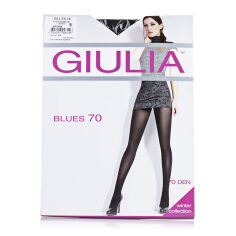 Акція на Колготки жіночі Giulia Blues 3D без шортиків, 70 DEN, Caffe, розмір 5 від Eva