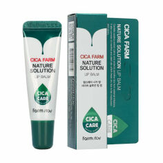 Акція на Бальзам для губ FarmStay Cica Farm Nature Solution Lip Balm з центелли азіатської, 10 г від Eva