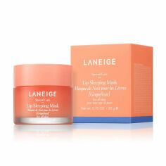 Акція на Маска для губ Laneige Lip Sleeping Mask GrapeFruit з ароматом грейпфрута, 20 мл від Eva