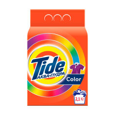 Акція на Пральний порошок Tide Аква-Пудра Color, автомат, 14 циклів прання, 2.1 кг від Eva