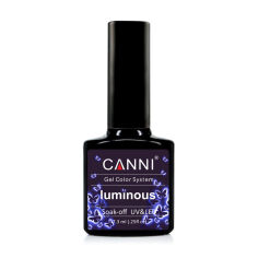 Акція на Гель-лак для нігтів Canni Luminous Soak-off UV&LED Gel Color System 801 Айворі-блакитний, 7.3 мл від Eva