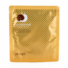 Акція на Гідрогелева маска для обличчя Petitfee & Koelf Gold & Snail Hydrogel Mask Pack з золотом та равликом, 30 г від Eva