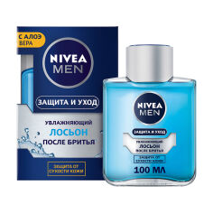 Акція на Чоловічий лосьйон після гоління NIVEA MEN Захист та догляд, зволожувальний, захист від сухості шкіри, 100 мл від Eva