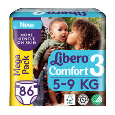 Акция на Підгузки Libero Comfort розмір 3 (5-9 кг), 84 шт от Eva